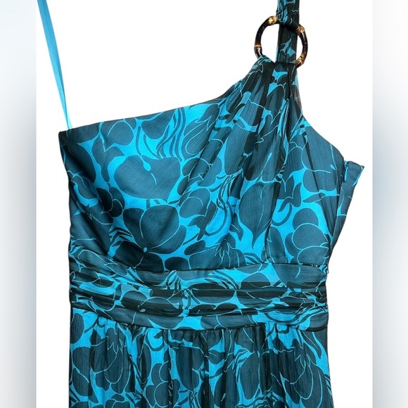 Milly of New York 100% Silk One Shoulder Dress Size 4 - Picture 4 of 10